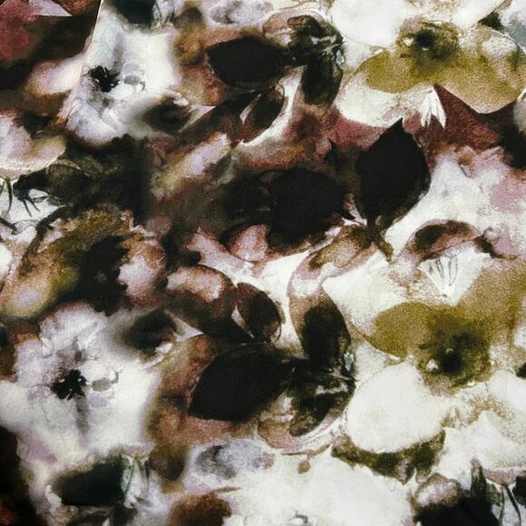 Simply Vera Vera Wang Floral Quarter Button Up Blouse Size XXL Bloomcore - Picture 6 of 9